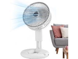 Ventilador De Mesa Usb, Portátil Recarregável Com Vento Forte,