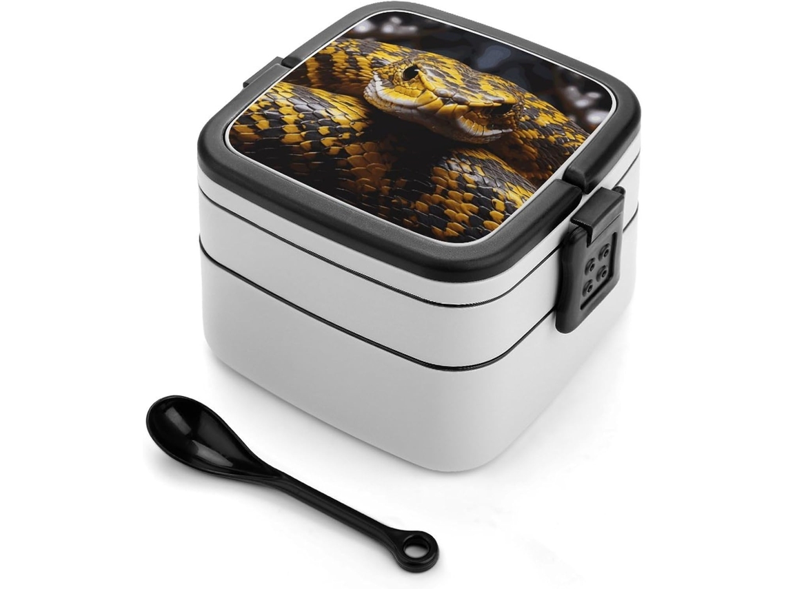 Marmita Bento De Dupla Camada Com Design Minimalista Moderno, Empilhável, À Prova De Vazamentos, Retangular, Ideal Para