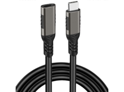 Cabo De Extensão Macho Para Fêmea Typec 3.2 Gen2 4k/60hz 5a 100w Usb C Extensores 10gbps Fio De Dados