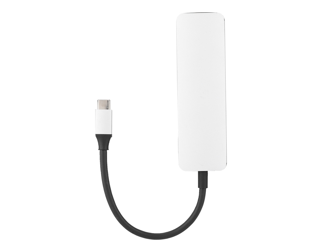 Hub Usb-c Universal 5 Em 1 Com 3 Portas Usb3.0 E Leitor De Cartão Tf Para Pc