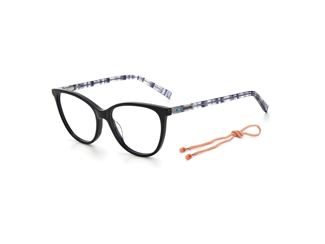 Armação de óculos Missoni feminina Mmi-0067-08af416 (preta - acetato - Ø 54 mm)