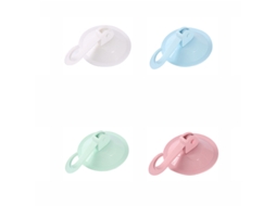Conjunto de 4 Ganchos com Ventosa para Toalhas Cozinha, Removíveis, para Parede, em Cores Modernas BRILVIBERA