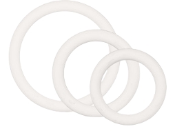 CALEXOTICS Rubber Ring Blanco Set 3 Piezas