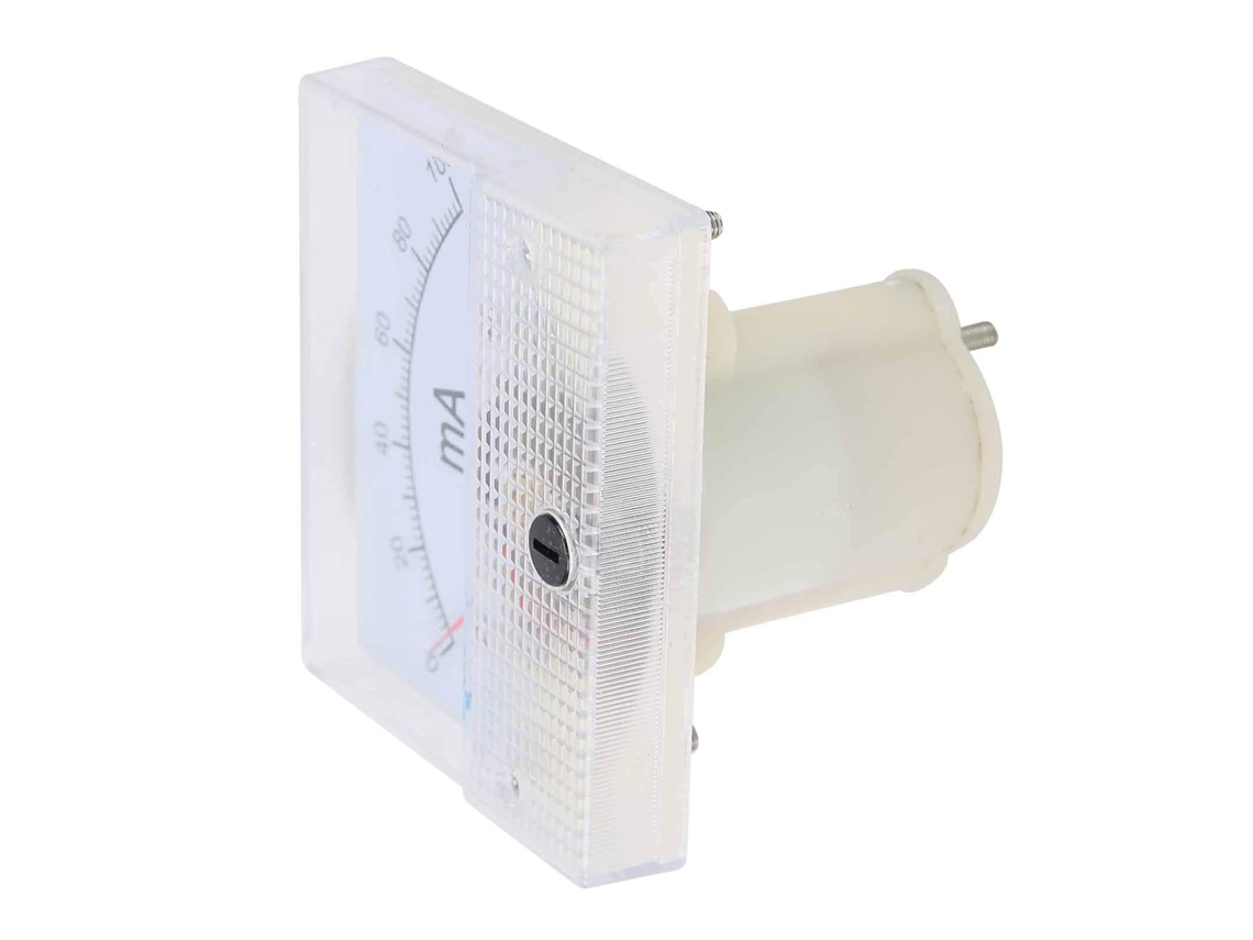 Amperímetro Dc Em Abs Para Painel 0 A 100 Ma ±2 5%