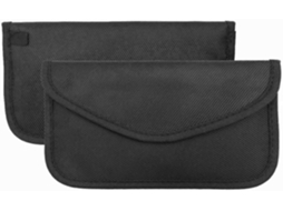 Kit Com 2 Bolsas De Bloqueio De Sinal Rfid, Gaiola Protetora E Estojo Para Chaves De Carro