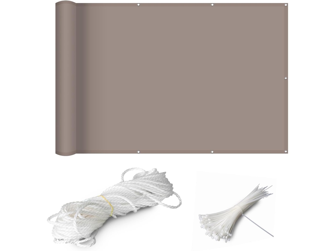 Tela De Privacidade, Guojun, 75 X 450 Cm, Material Alta Qualidade, Opaca, Resistente Aos Raios Uv