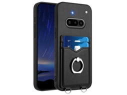 Capa Para Celular Com Suporte Para Cartão E Anel R20 Para Nothing Phone 3a
