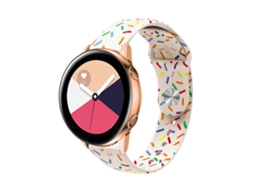 Pulseira De Silicone Esportiva Com Bolinhas Coloridas Para Samsung Galaxy Watch 6 / 6 Classic