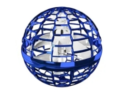 Rebe-brinquedo Bola Voadora Com Luz Colorida Carga Usb Sensor Inteligente Plástico Giratório Globo Azul