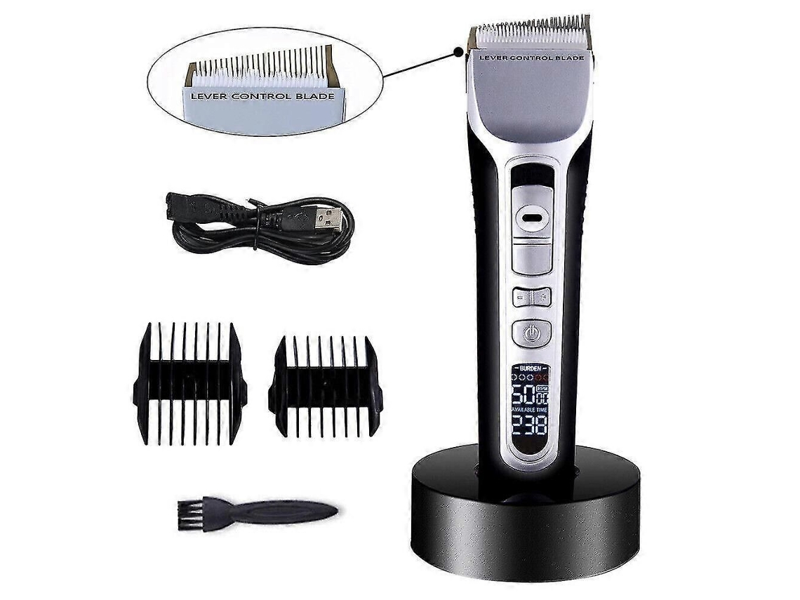 Profissional Homens Cortador De Cabelo Máquina Aparador Barba Sem Fio Barbeador Elétrico Cortador De Cabelo