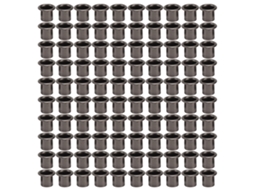 100 Unidades De Objetos De Metal Redondos Com Buraco Interno Para Manufaturas De Couro Diy 6mm / 0.24in