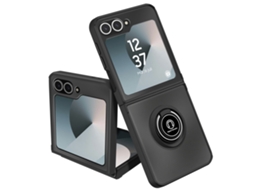 Capa Anel Bimaterial para Samsung Galaxy Z Flip 6 AVIZAR Preto