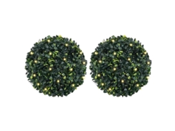 Artificial Boxwood Ball, Artificial Boxwood Balls Vidaxl Verde Polietileno (45 Cm)