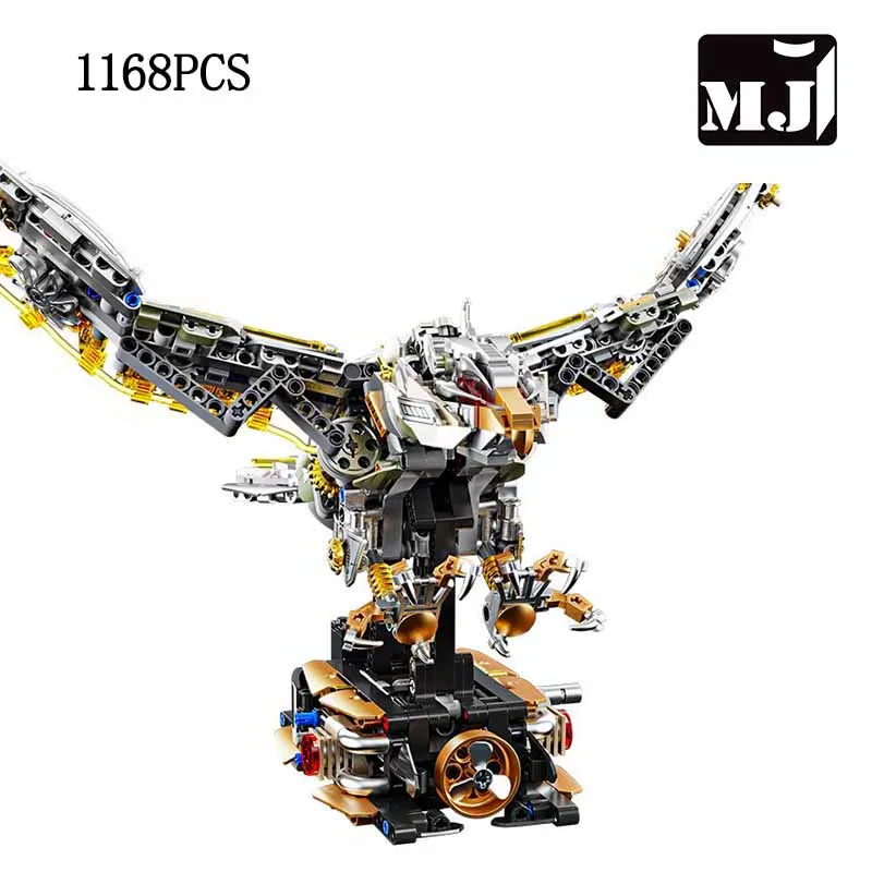 (estático) Conjunto De Blocos De Montar De Águia Mecânica Com 1168 Peças.