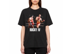 Rockinstone Rocky Movie Knock Out Black Adult T-shirt Size:s