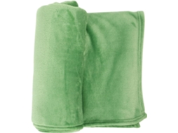Manta de Lã Polar Verde, Leve e Macia, Feita Poliéster, Agradável Ao Toque, Ideal para CHABERLU
