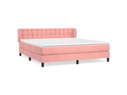 Box Spring Bed, Box Spring Beds Vidaxl Cor-de-rosa Veludo (180 X 200 Cm)