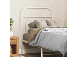 Vidaxl Cabeceira De Substituição 75 Cm Metal Branco