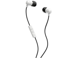 Auriculares com Fio SKULLCANDY Jib (In Ear - Microfone - Noise Canceling - Branco)