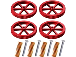 2026 4 Porcas de Alumínio para Ender 3/3 Pro/3 V2, 5/5 Plus/pro, Cr 20 com 4 Molas Vermelho