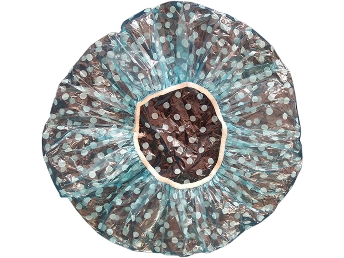 Conjunto De 9 Toucas Banho Plástico Transparente, Grandes, Elásticas E Grossas, Acessórios Para Banho De Spa Azul