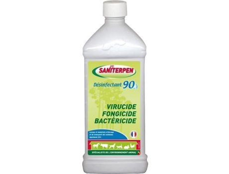 Desinfetante SANITERPEN 90 de alto desempenho - Para carcaças, veículos e equipamentos de transporte de animais - 1 L