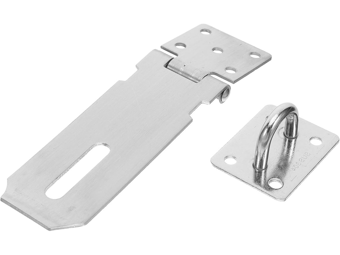 Fecho De Segurança Em Aço Inoxidável Minkissy Para Portas E Gavetas Com Acabamento Prateado, Resistente Às Intempéries E