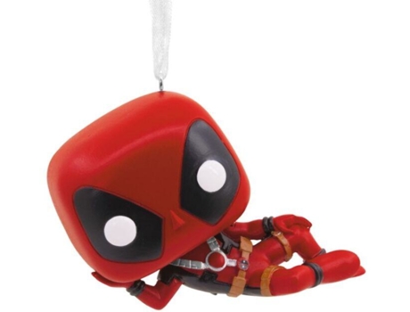 Mini Figura Colecionável Funko Pop! Deadpool Edição Exclusiva Hallmark Halmark (8 Cm)