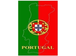 Toalha De Praia Microfibra Bandeira Mapa De Portugal