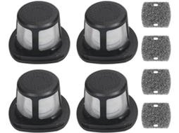 Conjunto De 4 Filtros Reposição Compatíveis Com Aspiradores Pó Sem