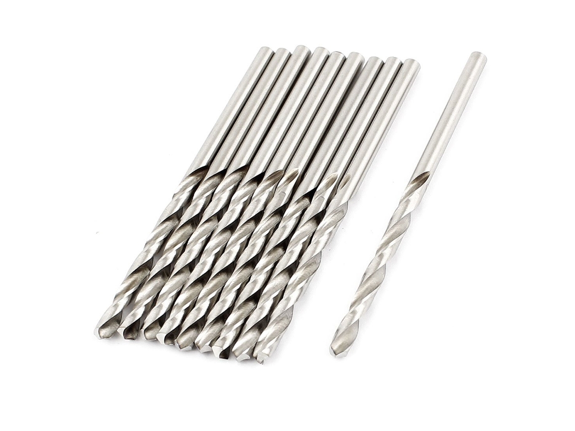 Conjunto de 10 Brocas Espirais Hss Marable com 33 Mm Comprimento e 2,8 Diâmetro CHABERLU