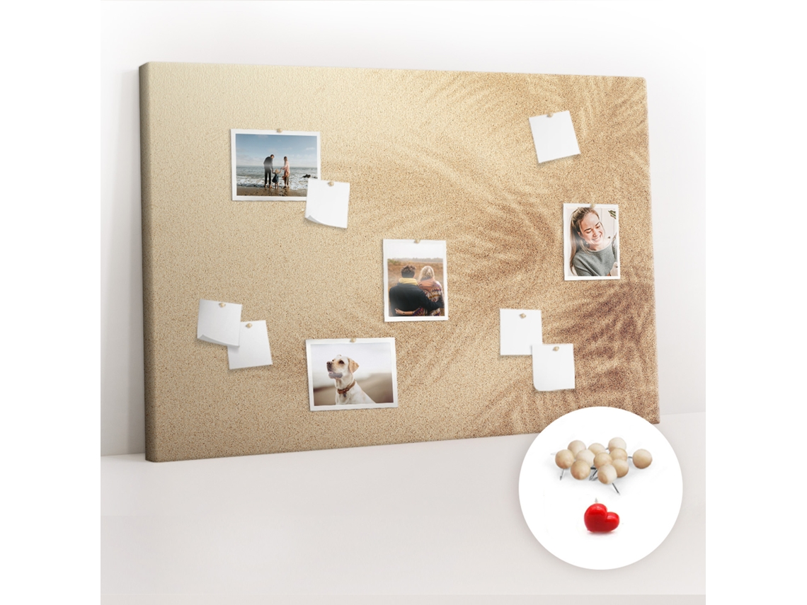 Painel De Cortiça Para Parede Folhas De Palmeira Para O Escritório Espelharte (120x80 Cm)
