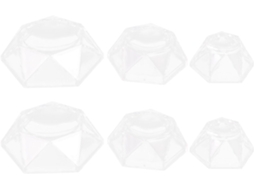 Doitool Conjunto De 6-suportes Para Bolas Cristal Com Base Acrílica Exibição Esferas Em Eventos E Decoração Interiores