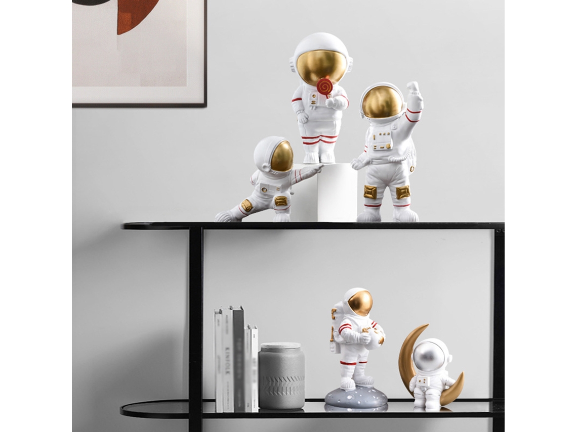 Figurina De Astronauta Eoocoo (material De Resina, Tema Da Lua)