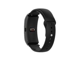 Pulseira De Relógio Lurelia Para Garmin Vivomove 3s / 4s 18 Mm Fivela Reversa Silicone Preto