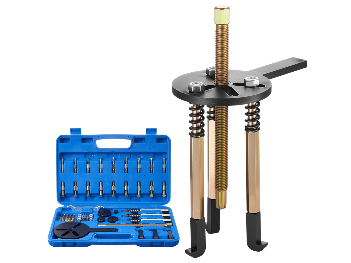 Jogo de Extratores Multifuncionais Rolamentos 36 em 1 para Internos e Externos, com Estojo Portátil Resistente, Mola um Copo 17 Mm, 400 X 255 55