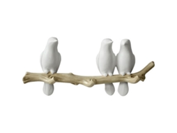 Cabide Decorativo para Casacos, 3 Pássaros BRILVIBERA