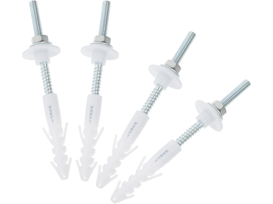 Kit De Parafusos Fixação Segura Para Pia Banheiro Imikeya, Em Aço Inoxidável E Plástico, Com Porcas E Arruelas, 2 Conjuntos