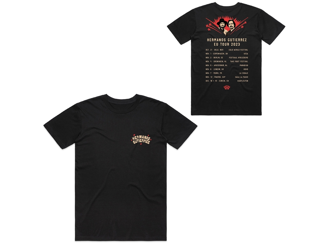 Hermanos Gutierrez Fall 2023 Tour T shirt ROCKINSTONE Unisex Adults Best Sellers Size:m