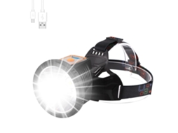 Farol Recarregável, Farol Super Brilhante Para Adultos, Farol De Bicicleta Led Com 4 Modos, Ipx7 À Prova D'água, 90 ° Ajustável, Farol Para