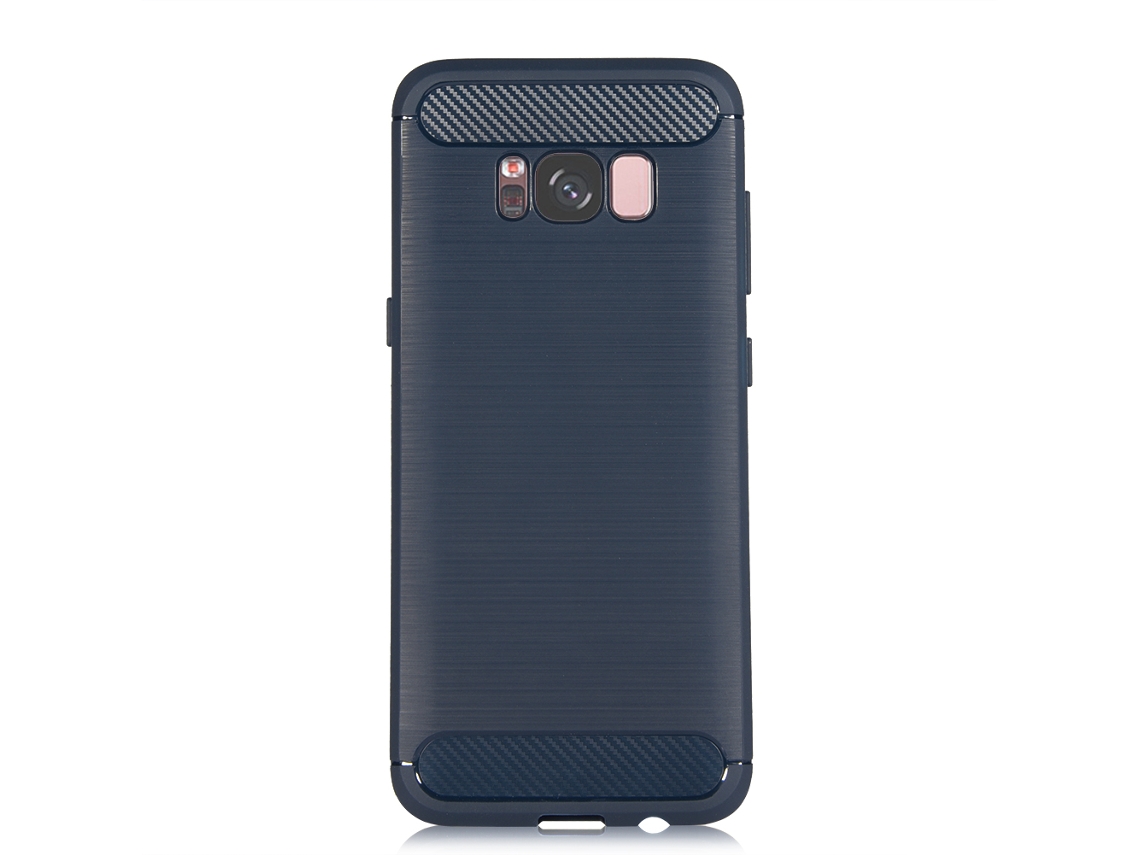 Capa LAXISCREED Galaxy S8 Carbono Azul Marinho
