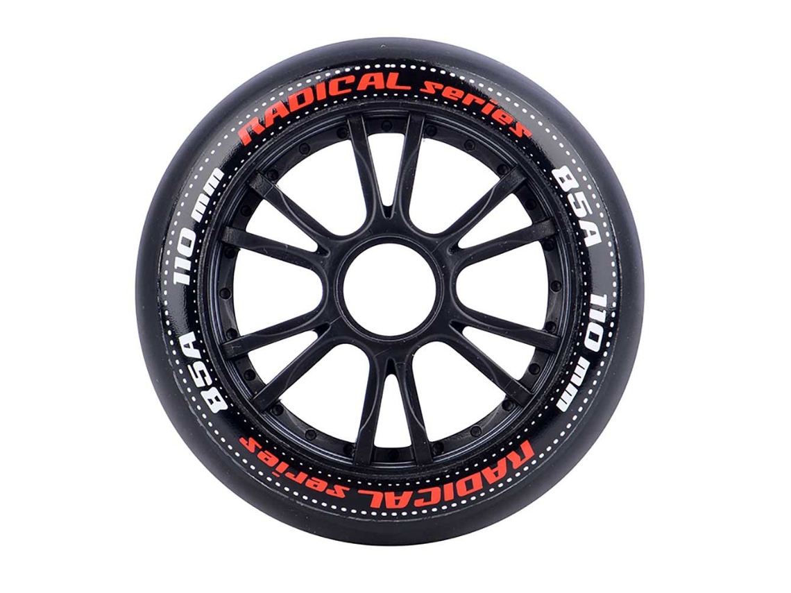 Rodas de Patins Radical 110X24 85/86A 3 Unidades Prateado 110 Mm / 85-86Atempish