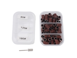75pcs Cápsulas De Lixamento Para Unhas Com Mandril 80 120 180 Grit Remoção De Pele Morta Manicure