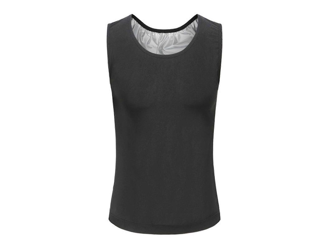 Top Compressivo Masculino Com Efeito Modelador - Reduz Barriga E Peito, Ideal Para Todas As Ocasiões Prata