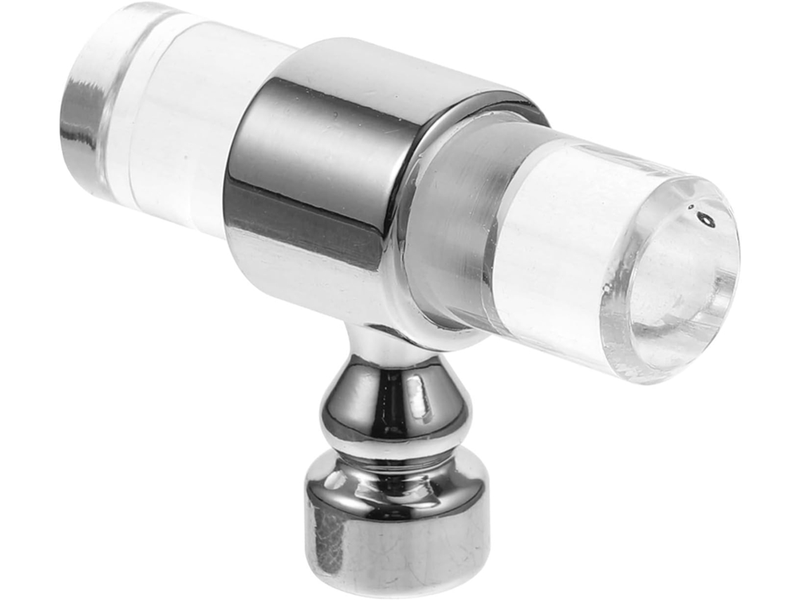 Puxadores De Acrílico Em Formato T Da Pretyzoom Para Móveis, Cômodas E Guarda Roupas, Puxadores De Armário Em Prata