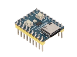 Placa De Desenvolvimento Mini De Microcontrolador Com Chip Rp2040, Suporta C, C E Python Luz Dourada