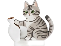 Decoração Magnética Para Geladeira Com Porta De Gato | Vaso/garrafa De Lembrança Magnética