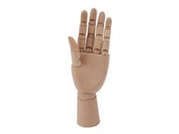 Modelo de mão flexível de madeira Baok para desenho e pintura, boneco artístico articulado, pequeno manequim de mão esquerda 7116a 0101