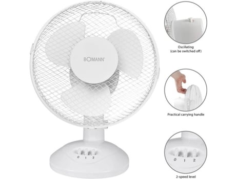 Ventoinha De Mesa  Vl 1137 Cb Branco 23 Cm