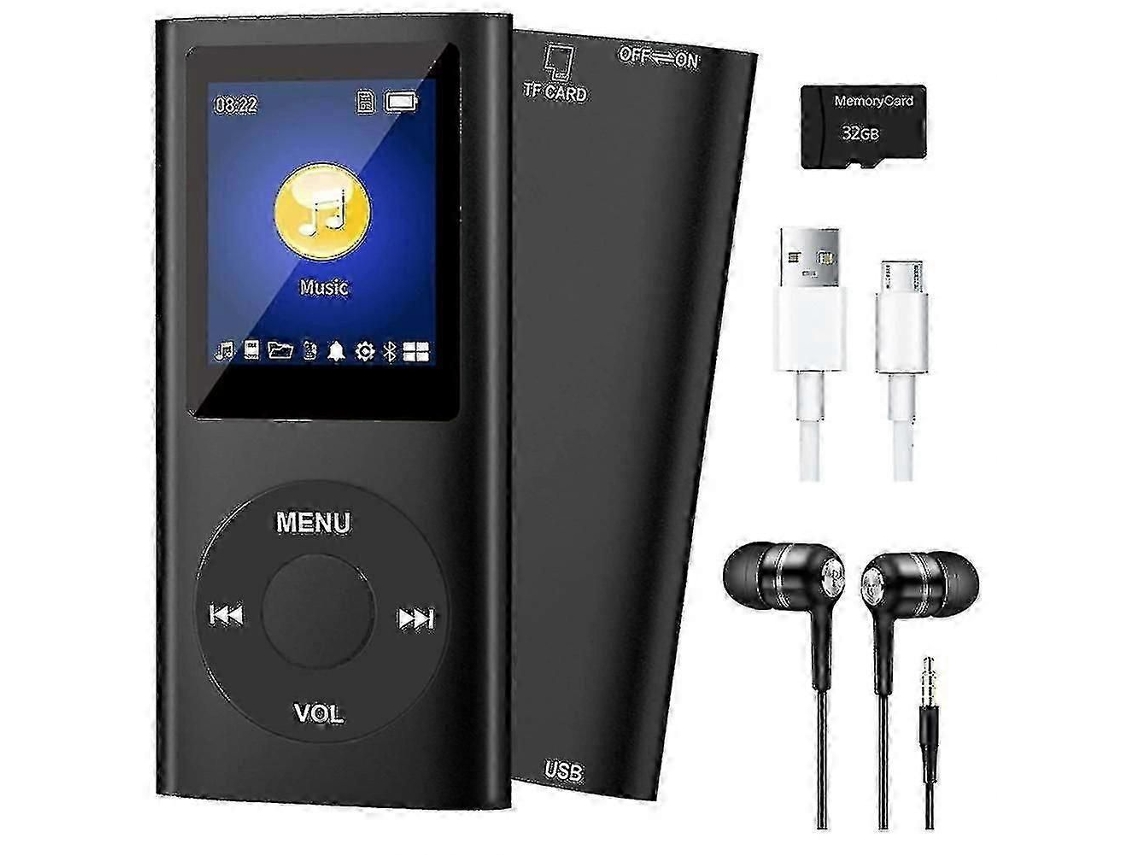 Mp3 Player Bluetooth 5.0 com Cartão 32gb Tf, Rádio Fm, Fone TAISHENGDA